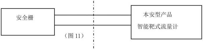 靶式流量計(jì)本安系統(tǒng)接線圖